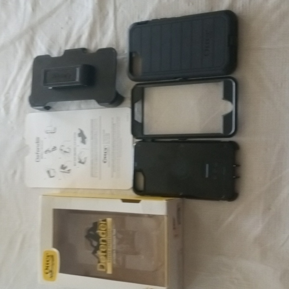 3/$15 Otter Box Defender Phone Case with Belt Clip Holster Black w Box